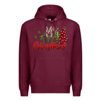 Burgundy my first christmas Premium Hoodie - SublimationCraftShop
