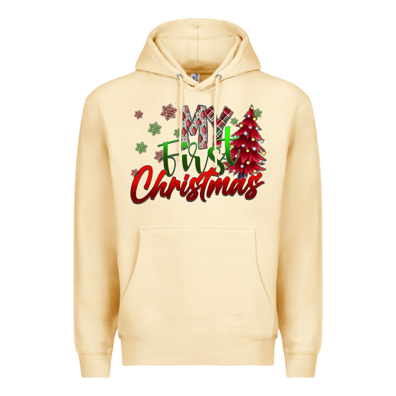 My First Christmas Premium Hoodie by SublimationCraftShop | Teevron