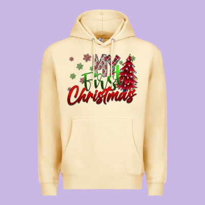 My First Christmas Premium Hoodie Designed By Sublimationcraftshop