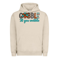 Pigment French Oak gobble til tou wobble Urban Hoodie - JahusDesignShop