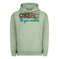 Pigment Oil Green gobble til tou wobble Urban Hoodie - JahusDesignShop