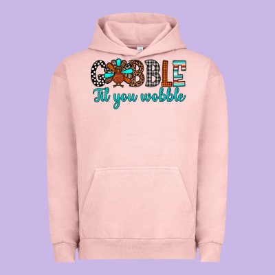 Gobble Til Tou Wobble Urban Hoodie Designed By Jahusdesignshop
