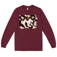 Burgundy cowhide Long Sleeve Tee - RanaPortraitStore