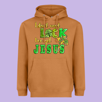 I Dont Need Luck I Have Got Jesus Heavyweight Hoodie Designed By Adodesignshop