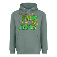 Sage i dont need luck i have got jesus Heavyweight Hoodie - AdoDesignShop