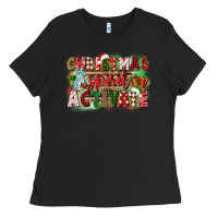 Black christmas spirit activate Ladies Tee - CowGirlArtShop
