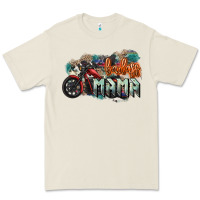 Bone Badass Mama motorcycle Premium Tee - HowdyJamesFarm