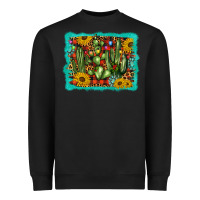 Black cactus christmas Heavyweight Sweatshirt - BarkalooDesign