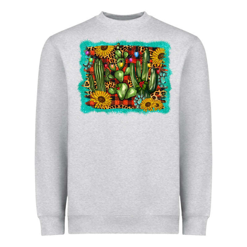 Cactus Christmas Heavyweight Sweatshirt by BarkalooDesign | Teevron