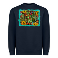 Navy cactus christmas Heavyweight Sweatshirt - BarkalooDesign