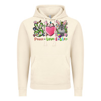 Vintage Artic peace love easter bunny Vintage Hoodie - FaDigitalArtStudio