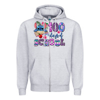 Heather Grey 100 days of school Zipper Hoodie - AdoDesignShop