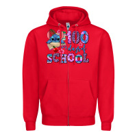 Red 100 days of school Zipper Hoodie - AdoDesignShop