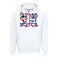 White 100 days of school Zipper Hoodie - AdoDesignShop