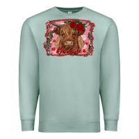 Be Mine Highland Cow Premium Sweatshirt | Teevron