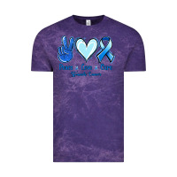Peace Love Cure Stomach Cancer Vintage Tee | Teevron