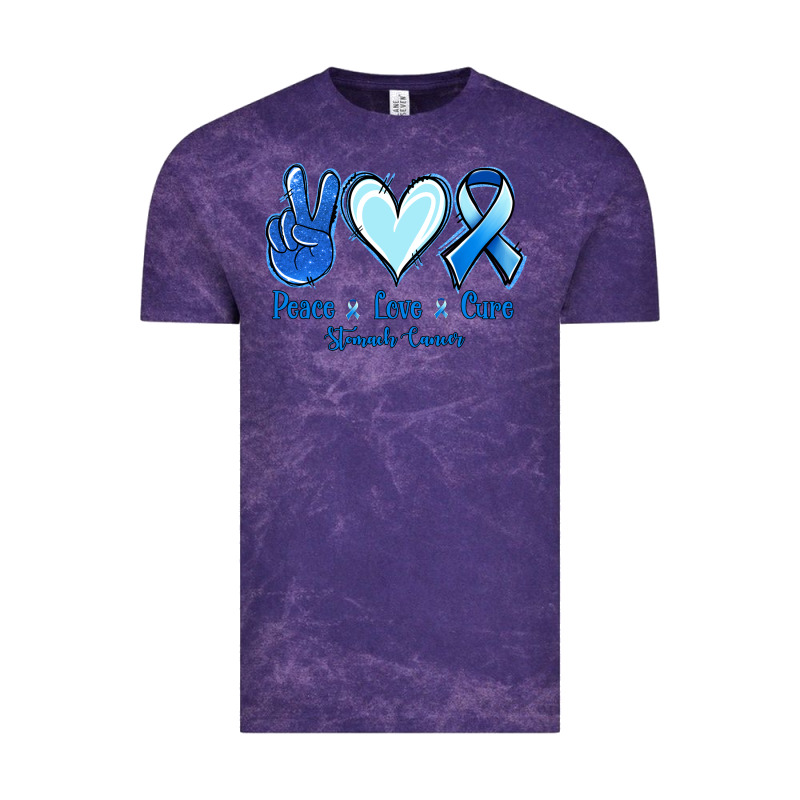 Peace Love Cure Stomach Cancer Vintage Tee by Jasminsmagicworld | Teevron