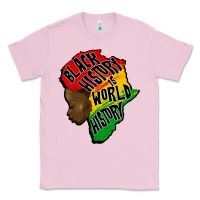 Bubblegum Pink black history is world history Classic Tee - CowGirlArtShop