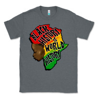 Charcoal Heather black history is world history Classic Tee - CowGirlArtShop