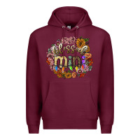 Burgundy blessed mini Premium Hoodie - SublimationCraftShop
