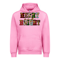 Fuchsia Pink merry and bright Urban Hoodie - JahusDesignShop