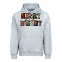 Heather Grey merry and bright Urban Hoodie - JahusDesignShop