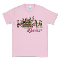 Bubblegum Pink Mama bear with daisy Classic Tee - RanaPortraitStore