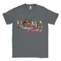 Charcoal Heather Mama bear with daisy Classic Tee - RanaPortraitStore