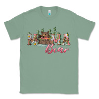 Sage Mama bear with daisy Classic Tee - RanaPortraitStore