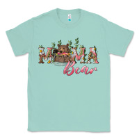 Seafoam Mama bear with daisy Classic Tee - RanaPortraitStore
