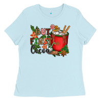 Baby Blue but first cocoa Ladies Tee - CowGirlArtShop