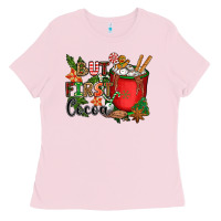 Bubblegum Pink but first cocoa Ladies Tee - CowGirlArtShop