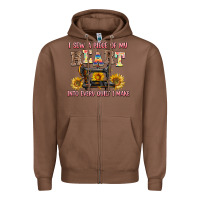 Chestnut i sew a piece of my heart into every quilt i make Zipper Hoodie - AdoDesignShop