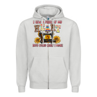 Dove Grey i sew a piece of my heart into every quilt i make Zipper Hoodie - AdoDesignShop