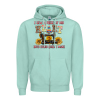 Seafoam i sew a piece of my heart into every quilt i make Zipper Hoodie - AdoDesignShop