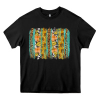 Black Fall sunflower brushstrokes Heavy Core Tee - NancyCooperArtShop