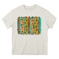 Cream Fall sunflower brushstrokes Heavy Core Tee - NancyCooperArtShop