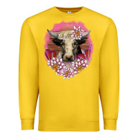 Lemon v.d lotus and cow Premium Sweatshirt - AdoDesignShop
