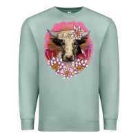 Seafoam v.d lotus and cow Premium Sweatshirt - AdoDesignShop