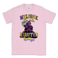 Bubblegum Pink welcome to our haunted house Classic Tee - CowGirlArtShop