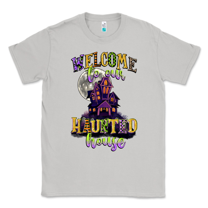 Welcome To Our Haunted House Classic Tee by CowGirlArtShop | Teevron