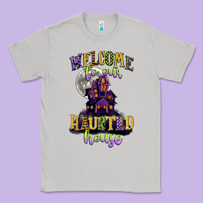 Welcome To Our Haunted House Classic Tee Designed By Cowgirlartshop