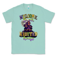 Seafoam welcome to our haunted house Classic Tee - CowGirlArtShop