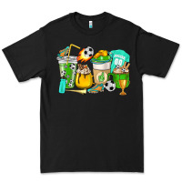 Black Football coffee cups Premium Tee - HowdyJamesFarm