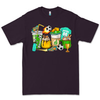 Plum Football coffee cups Premium Tee - HowdyJamesFarm