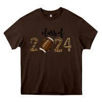 Chocolate Brown class of 2024 american football Heavy Core Tee - RanaPortraitStore