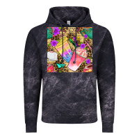 Cloud Black school girl coffee cup with leopard seamless pattern bbs Vintage Hoodie - BundleAndBundleShop