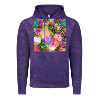 School Girl Coffee Cup With Leopard Seamless Pattern Bbs Vintage Hoodie | Teevron
