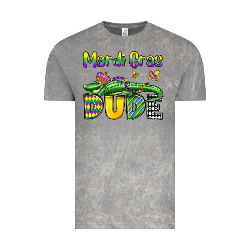 Mardi Gras Dude Alligator Olivia Vintage Tee by OliviaCreatesArt | Teevron