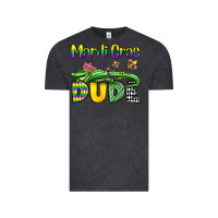 Vintage Black mardi gras dude alligator olivia Vintage Tee - OliviaCreatesArt